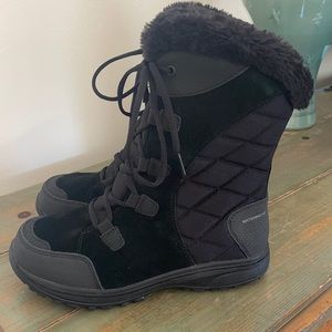 Columbia Black Ice Maiden Waterproof Boots Sz 7.5